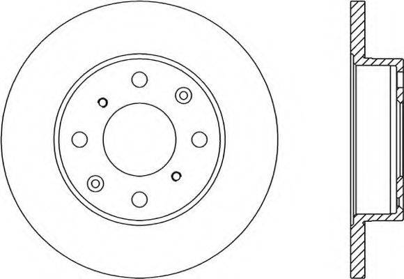 OPEN PARTS BDR105010 гальмівний диск