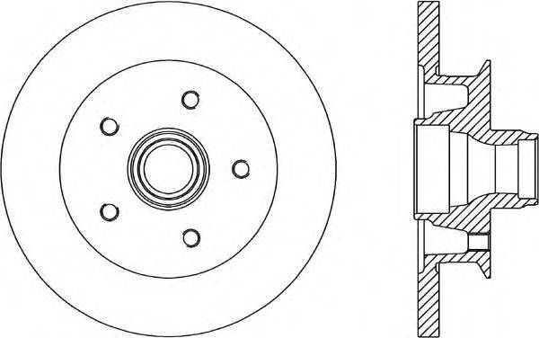 OPEN PARTS BDR158010 гальмівний диск