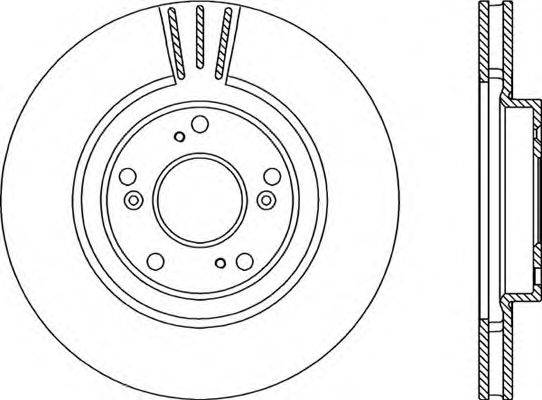 OPEN PARTS BDR220920 гальмівний диск