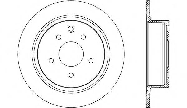 OPEN PARTS BDR264710 гальмівний диск