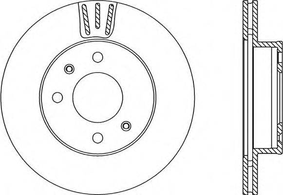 OPEN PARTS BDA222320 гальмівний диск