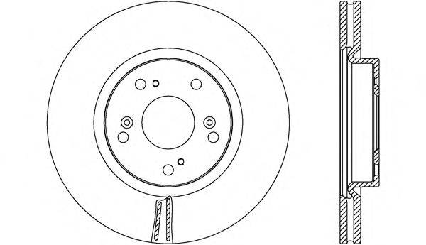 OPEN PARTS BDA268620 гальмівний диск