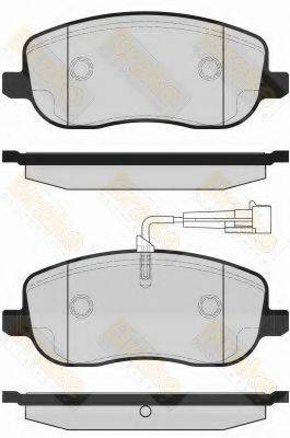 BRAKE ENGINEERING PA1690 Комплект гальмівних колодок, дискове гальмо