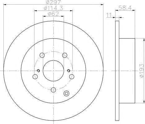 TEXTAR 92222500 гальмівний диск