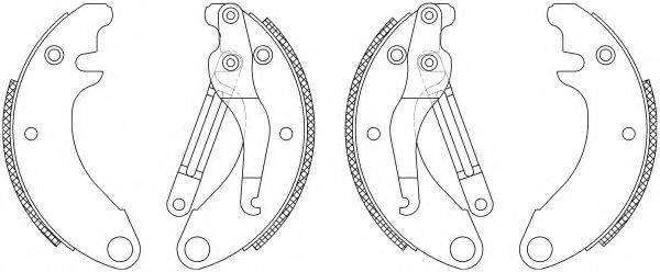 TEXTAR 83000500 Комплект гальмівних колодок