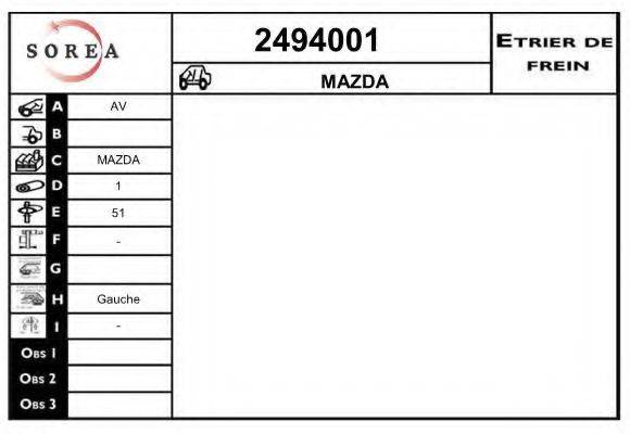 EAI 2494001 Гальмівний супорт