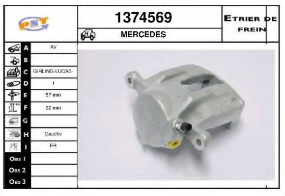 SNRA 1374569 Гальмівний супорт