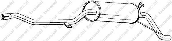 BOSAL 283515 Глушник вихлопних газів кінцевий