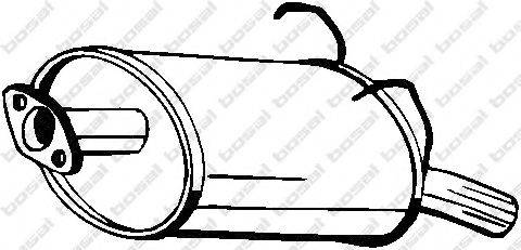 BOSAL 163281 Глушник вихлопних газів кінцевий