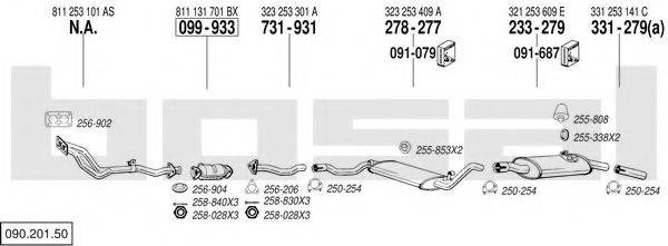 BOSAL 09020150 Система випуску ОГ