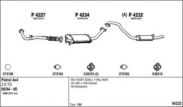 FENNO NI222 Система випуску ОГ