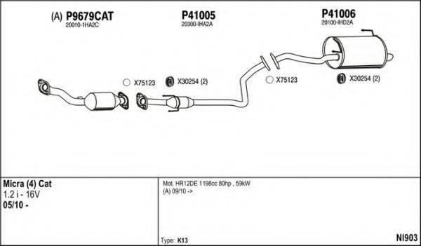 FENNO NI903 Система випуску ОГ
