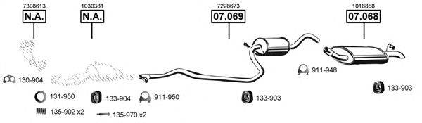 ASMET FO071210 Система випуску ОГ