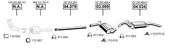 ASMET VA034190 Система випуску ОГ