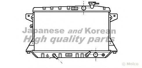 ASHUKI H55721 Радіатор, охолодження двигуна