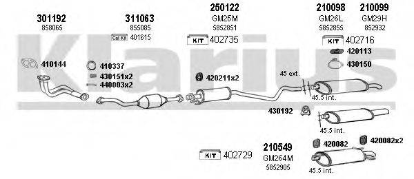 KLARIUS 390913E Система випуску ОГ