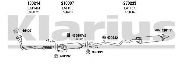 KLARIUS 510042E Система випуску ОГ
