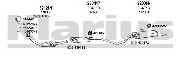 KLARIUS 630635E Система випуску ОГ
