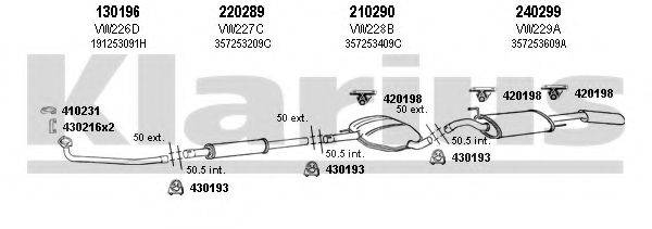 KLARIUS 930241E Система випуску ОГ