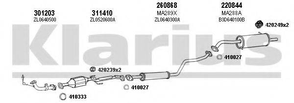 KLARIUS 570237E Система випуску ОГ