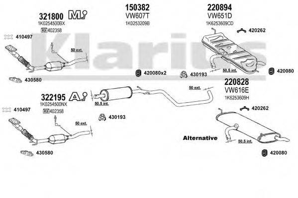 KLARIUS 931124E Система випуску ОГ