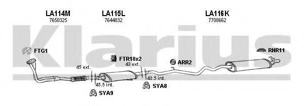 KLARIUS 510042U Система випуску ОГ