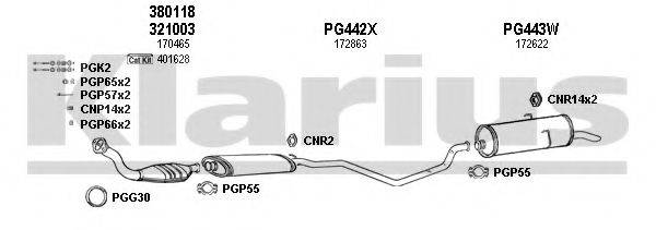 KLARIUS 630237U Система випуску ОГ