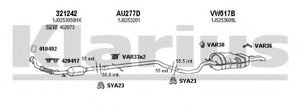 KLARIUS 790182U Система випуску ОГ