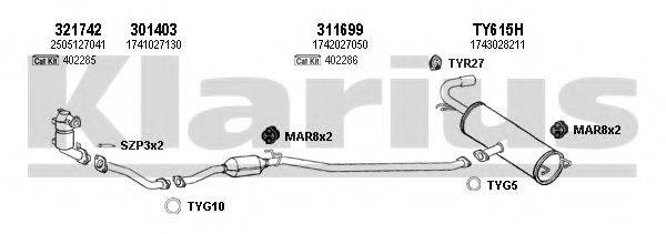 KLARIUS 900418U Система випуску ОГ