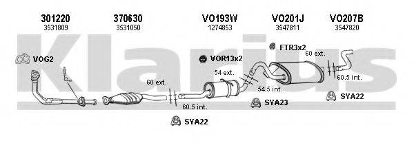 KLARIUS 960090U Система випуску ОГ