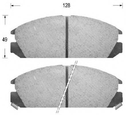 KAISHIN D5022 Комплект гальмівних колодок, дискове гальмо