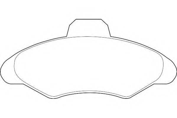 WAGNER WBP21171A Комплект гальмівних колодок, дискове гальмо