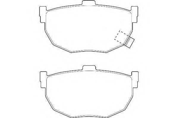 WAGNER WBP21553A Комплект гальмівних колодок, дискове гальмо