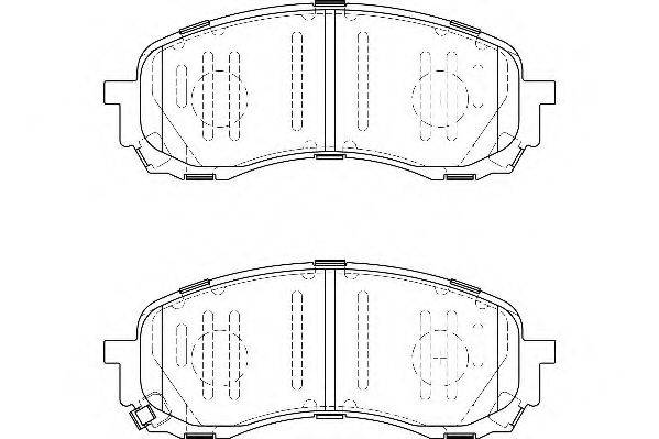 WAGNER WBP24372A Комплект гальмівних колодок, дискове гальмо