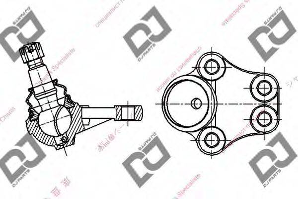 DJ PARTS DB1124 несучий / напрямний шарнір