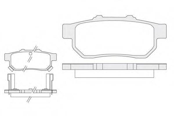 KSM-KOSHIMO 18500058139 Комплект гальмівних колодок, дискове гальмо