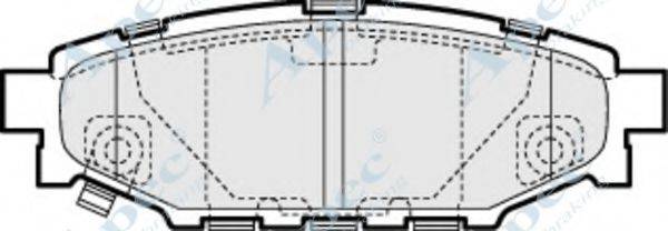 APEC BRAKING PAD1453 Комплект гальмівних колодок, дискове гальмо
