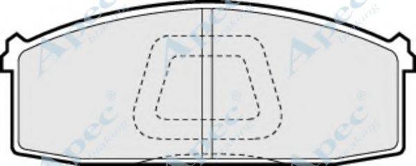 APEC BRAKING PAD401 Комплект гальмівних колодок, дискове гальмо