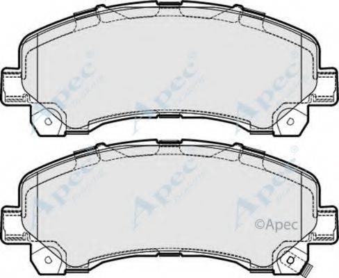 APEC BRAKING PAD1736 Комплект гальмівних колодок, дискове гальмо