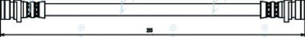 APEC BRAKING HOS3219 Гальмівний шланг