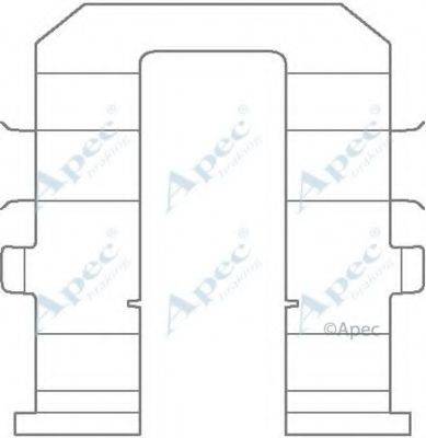 APEC BRAKING KIT1143 Комплектуючі, гальмівні колодки
