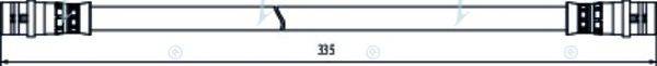APEC BRAKING HOS4097 Гальмівний шланг