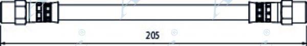 APEC BRAKING HOS4107 Гальмівний шланг