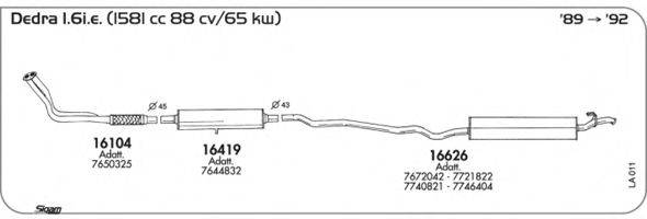 SIGAM LA011 Система випуску ОГ