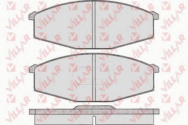 VILLAR 6260575 Комплект гальмівних колодок, дискове гальмо