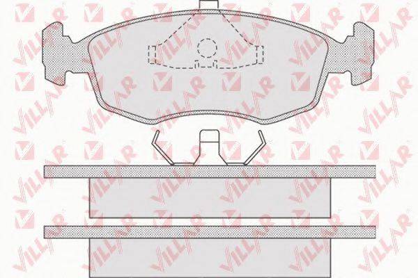 VILLAR 6260678 Комплект гальмівних колодок, дискове гальмо