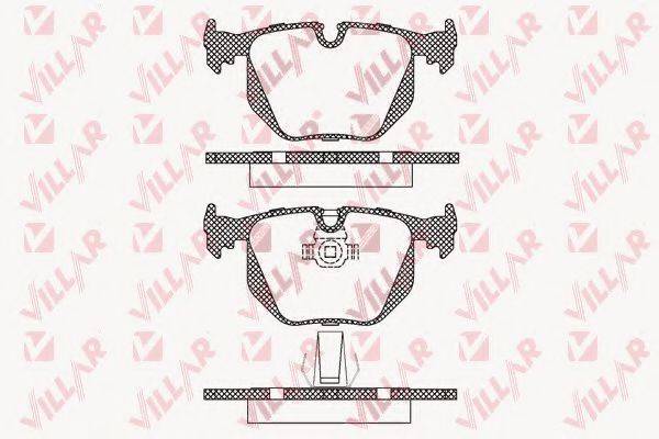 VILLAR 6261231 Комплект гальмівних колодок, дискове гальмо