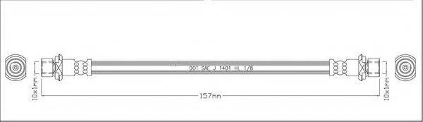 MOTAQUIP LVBH1531 Гальмівний шланг