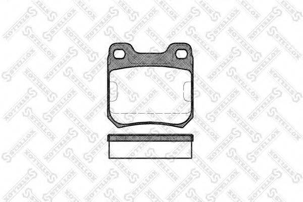 STELLOX 250040SX Комплект гальмівних колодок, дискове гальмо