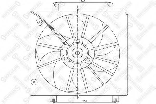 STELLOX 2999320SX Вентилятор, охолодження двигуна